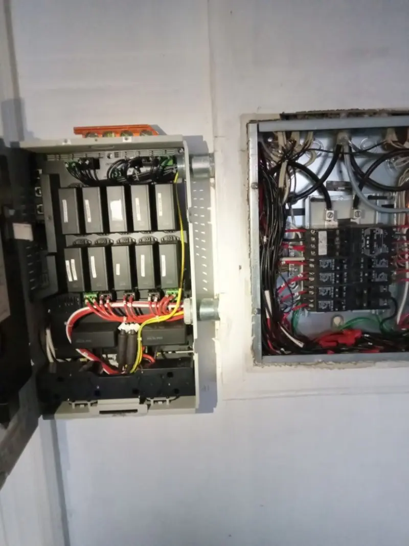 Electrical panel upgrade completed for Security Camera Wiring in Fort Worth